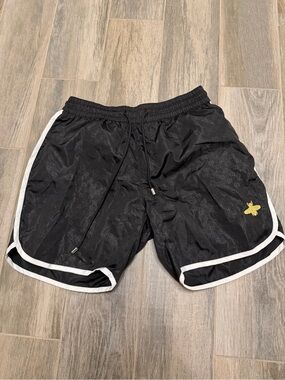 Gucci GG Jacquard Nylon Swim Shorts with Bee Embroidery